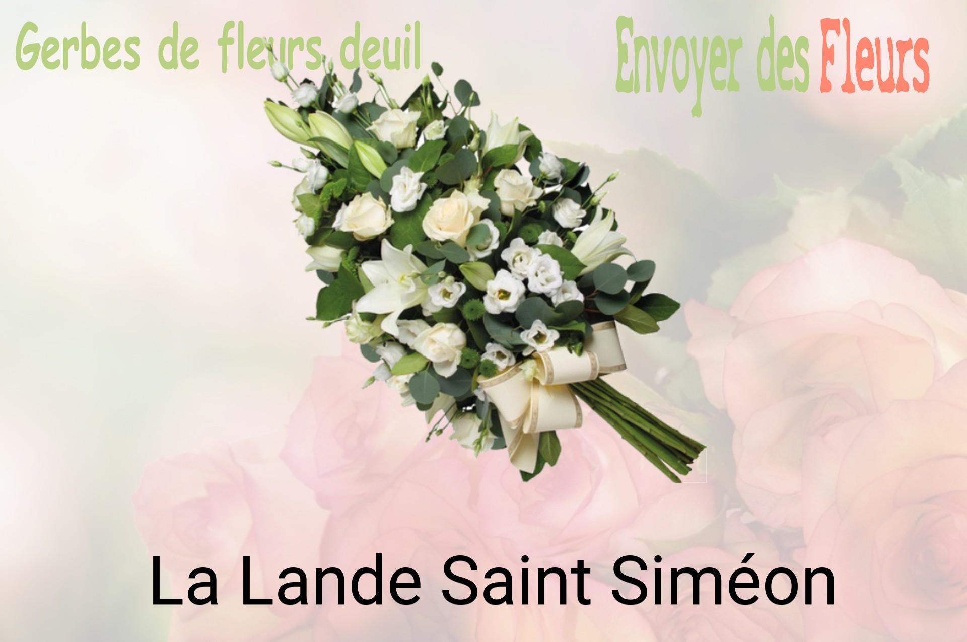 Gerbe de fleurs de deuil livrée à La Lande-Saint-Siméon